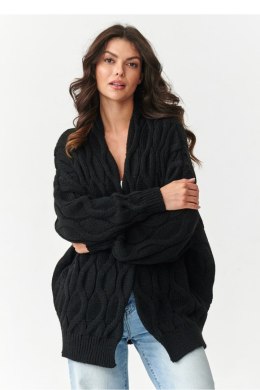 Sweter Kardigan Model S163 Black - Makadamia Makadamia