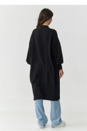 Sweter Kardigan Model S167 Black - Makadamia Makadamia Sweter Kardigan Model S167 Black - Makadamia Makadamia