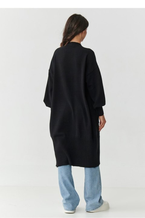 Sweter Kardigan Model S167 Black - Makadamia Makadamia Sweter Kardigan Model S167 Black - Makadamia Makadamia