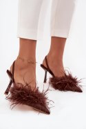 Szpilki Model Belice P-1367 Czekolada - Step in style Step in style Szpilki Model Belice P-1367 Czekolada - Step in style Step in style