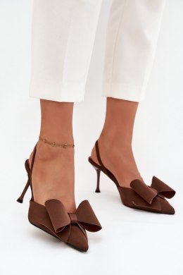 Szpilki Model Eklevia UC-158 Brown - Step in style Step in style