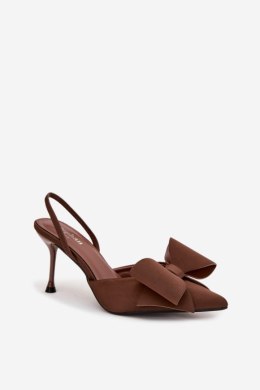 Szpilki Model Eklevia UC-158 Brown - Step in style Step in style
