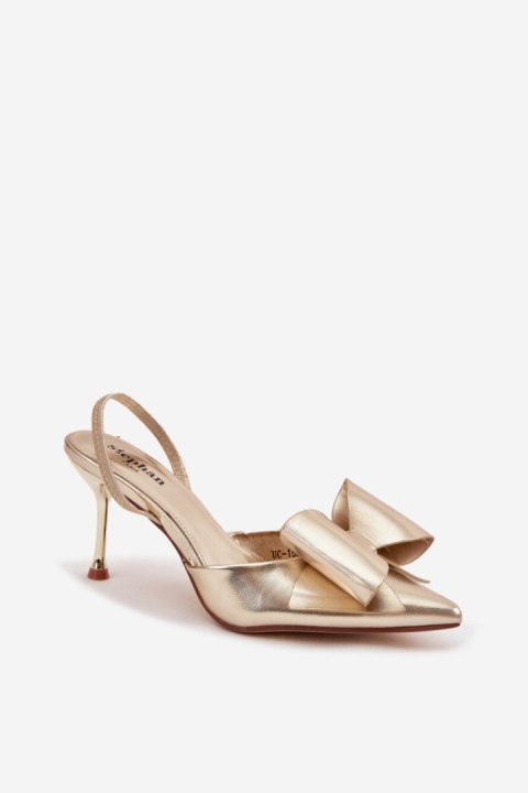 Szpilki Model Eklevia UC-158 Gold - Step in style Step in style Szpilki Model Eklevia UC-158 Gold - Step in style Step in style