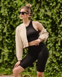 TOP SEAMLESS HALTER RIB GABRIELLA