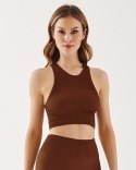 TOP SEAMLESS HALTER RIB GABRIELLA