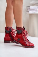 Botki Model Maciejka 06106-08 Red - Step in style Step in style