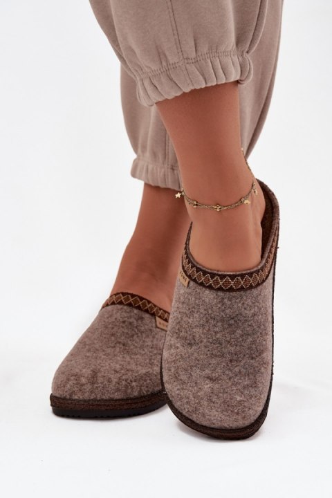 Kapcie Model Inblu NL000009 Dark Beige - Step in style Step in style