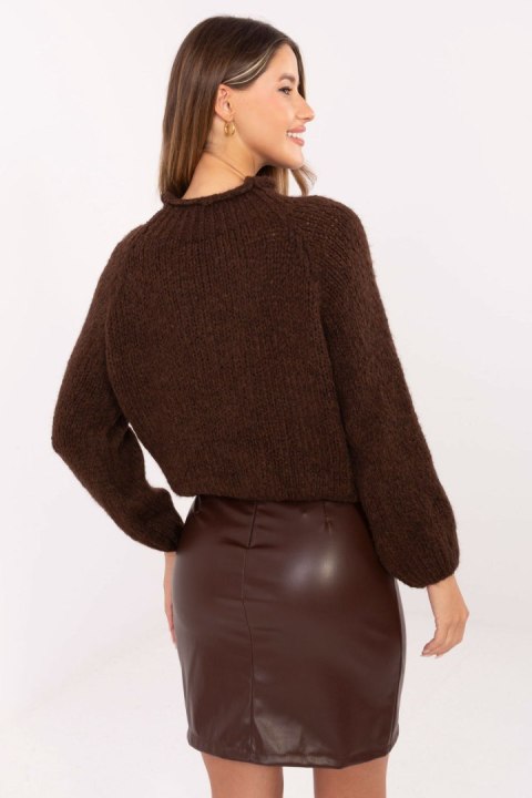 Spódnica Model IT-SD-FL3019.83 Dark Brown - Rue Paris Rue Paris Spódnica Model IT-SD-FL3019.83 Dark Brown - Rue Paris Rue Paris