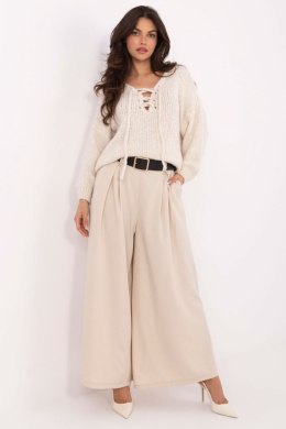 Spodnie Damskie Model IT-SP-19963.09P Light Beige - Italy Moda Italy Moda