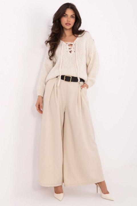 Spodnie Damskie Model IT-SP-19963.09P Light Beige - Italy Moda Italy Moda