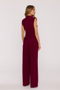 Spodnie Komplet Model MOE890 Bordo - Moe Moe Spodnie Komplet Model MOE890 Bordo - Moe Moe