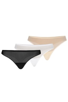 Stringi Komplet stringi Model Nikola 309-3 Black/White/Beige - Teyli Teyli