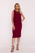 Sukienka Model S422 Bordo - Stylove Stylove