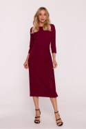 Sukienka Model S425 Bordo - Stylove Stylove