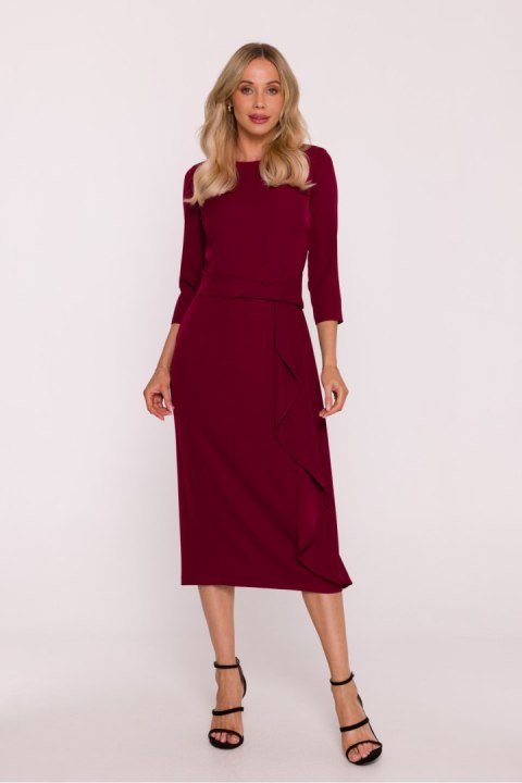 Sukienka Model S425 Bordo - Stylove Stylove