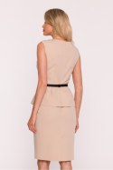 Sukienka Model S427 Beige - Stylove Stylove