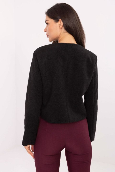 Żakiet Model IT-KR-FL9586.64 Black - Rue Paris Rue Paris Żakiet Model IT-KR-FL9586.64 Black - Rue Paris Rue Paris