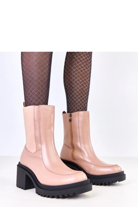 Botki Model Jarley D8901 Beige - Solea Solea Botki Model Jarley D8901 Beige - Solea Solea