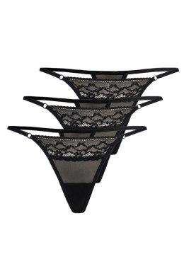 Komplet Stringi Model Erori 3pack 379-3 Black - Teyli Teyli