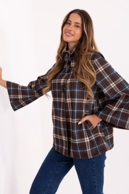 Płaszcz Damski Model IT-PL-31820-1.26 Blue - Italy Moda Italy Moda