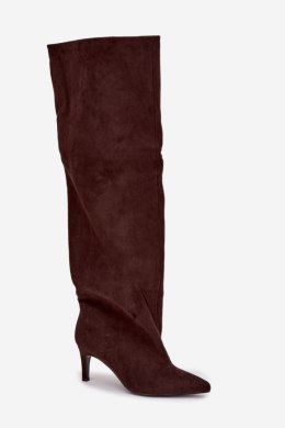 Kozaki Model Mavilla CLS-580 Czekolada Zamsz - Step in style Step in style