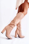 Kozaki Model Mayra X8056 Nude - Step in style Step in style