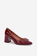 Czółenka Model Isoline M078 Bordo - Step in style Step in style