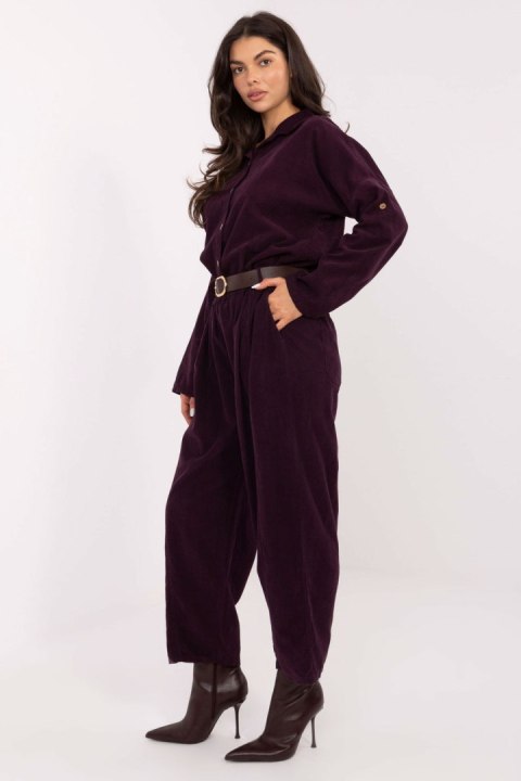 Spodnie Damski Model IT-SP-258009.83 Dark Violet - Italy Moda Italy Moda