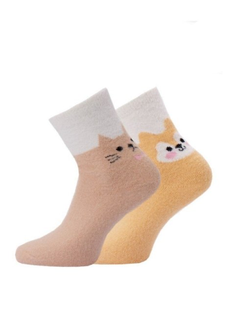 SKARPETY DAMSKIE 37731 ANIMAL 2-PAK WIK