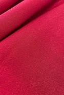 397-1 Elegancka sukienka z dłuższym tyłem - CZERWONA Z BROKATEM 397-1 Elegancka sukienka z dłuższym tyłem - CZERWONA Z BROKATEM