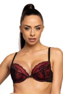 Biustonosz push up Biustonosz Push-up Model Mollie M-3755/1 Black/Red - Mat Mat Biustonosz push up Biustonosz Push-up Model Mollie M-3755/1 Black/Red - Mat Mat