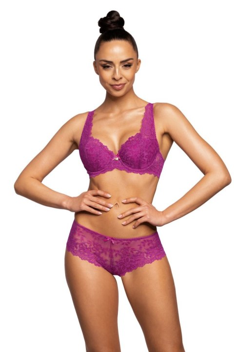 Biustonosz push up Biustonosz Usztywniany Model Carmela M-053/22 Magenta - Mat Mat Biustonosz push up Biustonosz Usztywniany Model Carmela M-053/22 Magenta - Mat Mat
