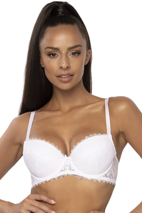 Biustonosz push up Biustonosz Push-up Model Elif M-3802/11 White - Mat Mat Biustonosz push up Biustonosz Push-up Model Elif M-3802/11 White - Mat Mat