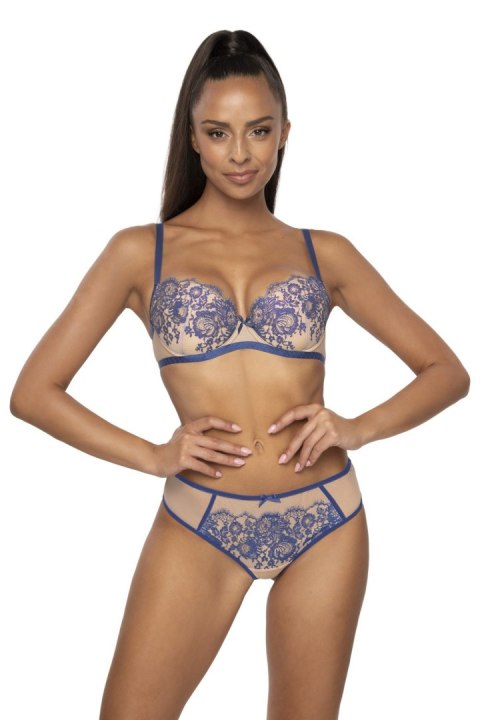 Biustonosz push up Biustonosz Push-up Model Frances M-3804/11 Beige/Navy - Mat Mat Biustonosz push up Biustonosz Push-up Model Frances M-3804/11 Beige/Navy - Mat Mat