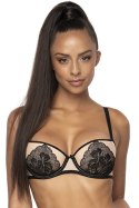 Biustonosz push up Biustonosz Push-up Model Lindsay M-0203/11/2 Beige/Black - Mat Mat Biustonosz push up Biustonosz Push-up Model Lindsay M-0203/11/2 Beige/Black - Mat Mat