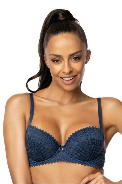 Biustonosz push up Biustonosz Push-up Model Maddie M-3633/11 Navy - Mat Mat Biustonosz push up Biustonosz Push-up Model Maddie M-3633/11 Navy - Mat Mat