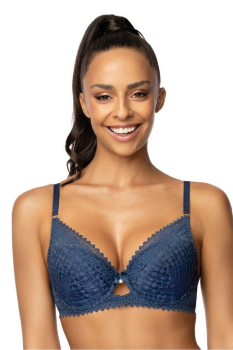 Biustonosz push up Biustonosz Push-up Model Maddie M-3633/11/1 Navy - Mat Mat Biustonosz push up Biustonosz Push-up Model Maddie M-3633/11/1 Navy - Mat Mat