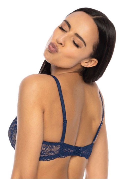 Biustonosz push up Biustonosz Push-up Model Percy M-3530/11 Navy/Beige - Mat Mat Biustonosz push up Biustonosz Push-up Model Percy M-3530/11 Navy/Beige - Mat Mat