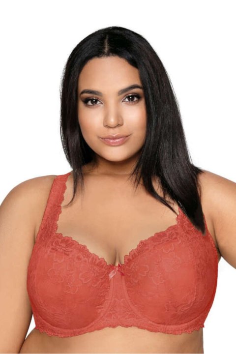 Biustonosz push up Biustonosz Usztywniany Model Carmela Big M-053/22 Cegła - Mat Mat Biustonosz push up Biustonosz Usztywniany Model Carmela Big M-053/22 Cegła - Mat Mat
