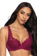Biustonosz push up Biustonosz Usztywniany Model Carmela M-053/22 Burgund - Mat Mat Biustonosz push up Biustonosz Usztywniany Model Carmela M-053/22 Burgund - Mat Mat
