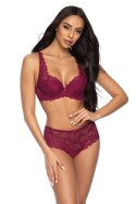 Biustonosz push up Biustonosz Usztywniany Model Carmela M-053/22 Burgund - Mat Mat Biustonosz push up Biustonosz Usztywniany Model Carmela M-053/22 Burgund - Mat Mat