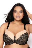 Biustonosz push up Biustonosz Usztywniany Model Hellen M-0140/22 Black/Beige - Mat Mat Biustonosz push up Biustonosz Usztywniany Model Hellen M-0140/22 Black/Beige - Mat Mat
