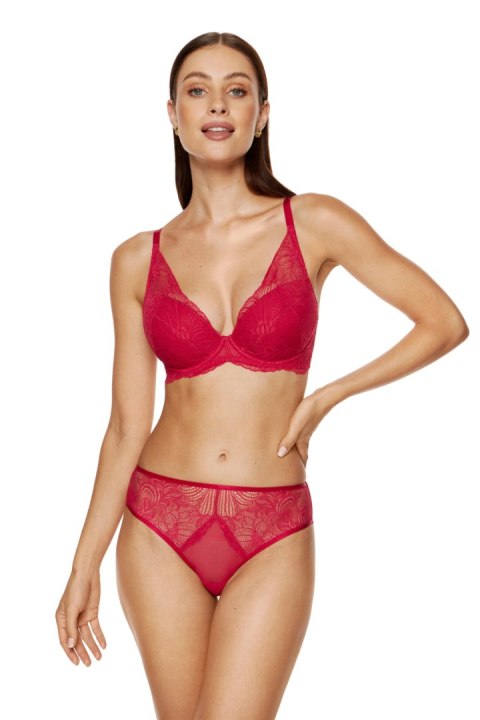 Biustonosz push up Biustonosz Push-up Model Rouge B1 Red - Gorteks Gorteks Biustonosz push up Biustonosz Push-up Model Rouge B1 Red - Gorteks Gorteks