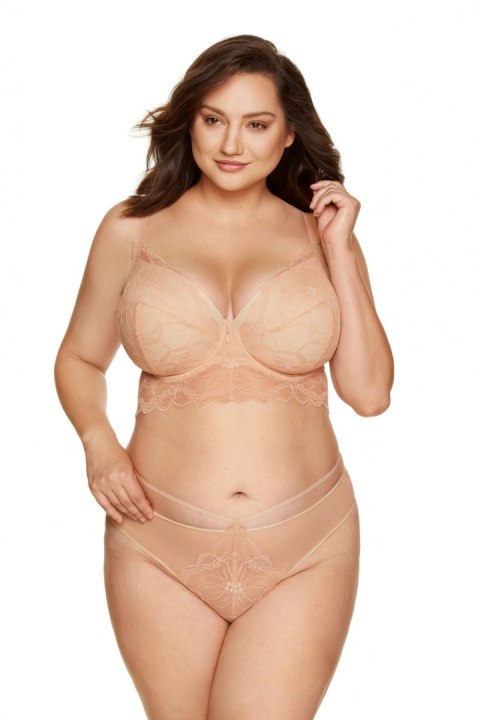 Biustonosz push up Biustonosz Usztywniany Model Charlize B4 Beige - Gorteks Gorteks Biustonosz push up Biustonosz Usztywniany Model Charlize B4 Beige - Gorteks Gorteks
