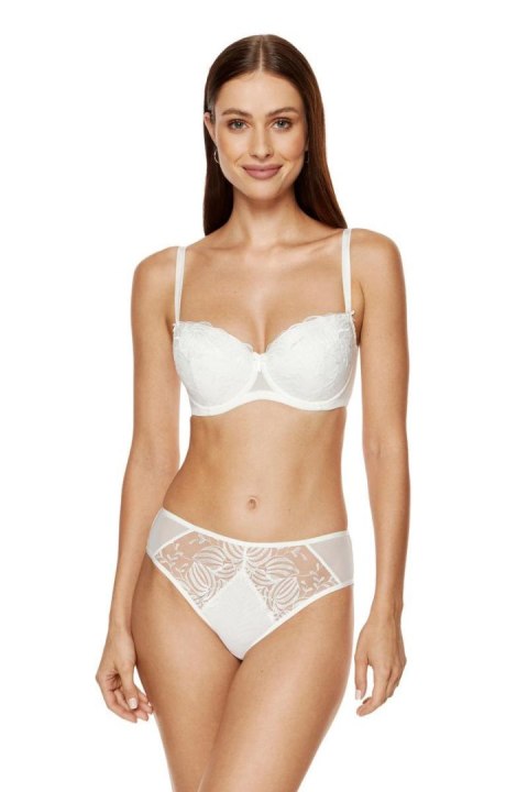 Biustonosz push up Biustonosz Usztywniany Model Cherie B4 Cream - Gorteks Gorteks Biustonosz push up Biustonosz Usztywniany Model Cherie B4 Cream - Gorteks Gorteks