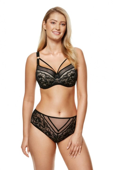 Biustonosz push up Biustonosz Usztywniany Model Gwen B4 Black - Gorteks Gorteks Biustonosz push up Biustonosz Usztywniany Model Gwen B4 Black - Gorteks Gorteks