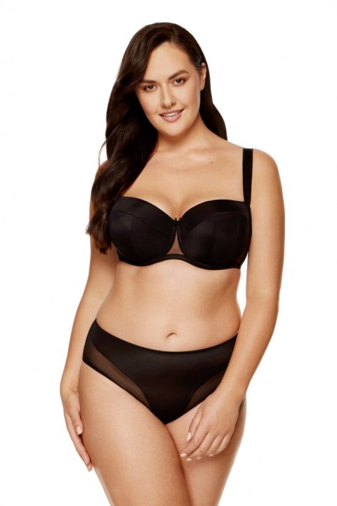 Biustonosz push up Biustonosz Usztywniany Model Zara B4 Black - Gorteks Gorteks Biustonosz push up Biustonosz Usztywniany Model Zara B4 Black - Gorteks Gorteks