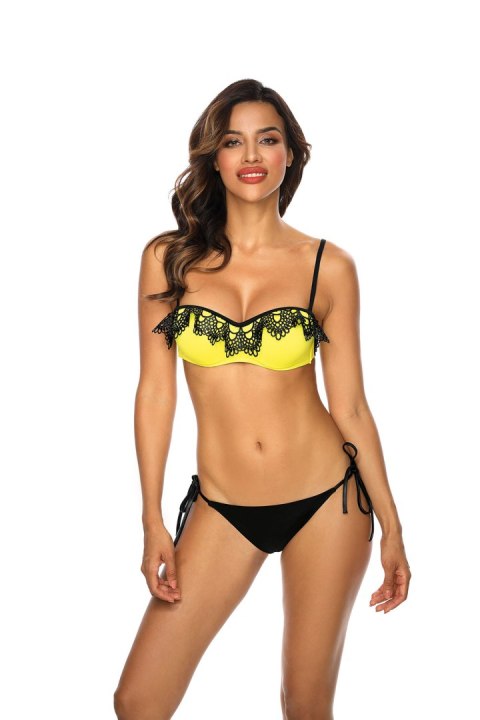 Kostium dwuczęściowy Kostium kąpielowy Model Malaga-35 kolor 031 Yellow/Black - Etna Etna Kostium dwuczęściowy Kostium kąpielowy Model Malaga-35 kolor 031 Yellow/Black - Etna Etna