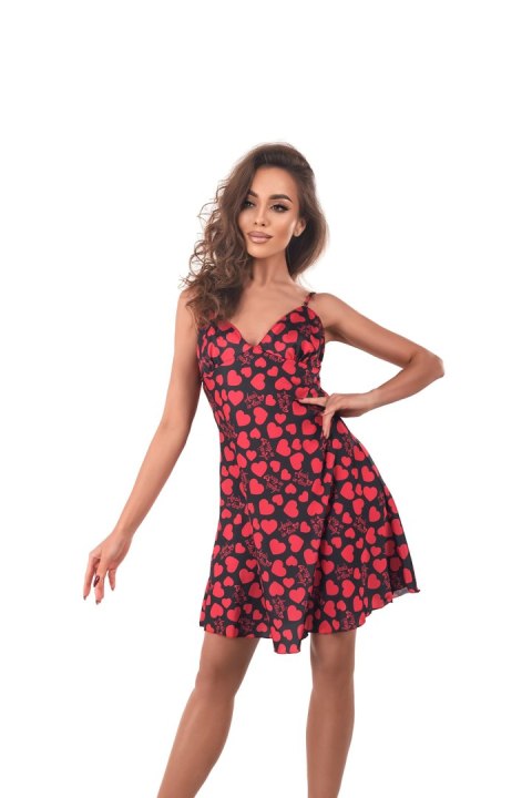 Koszulka Model Morgan chemise Black/Red - Anais Anais Koszulka Model Morgan chemise Black/Red - Anais Anais