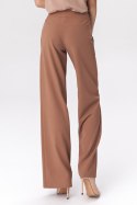 Karmelowe spodnie palazzo SD38 Carmel - Nife Nife Karmelowe spodnie palazzo SD38 Carmel - Nife Nife